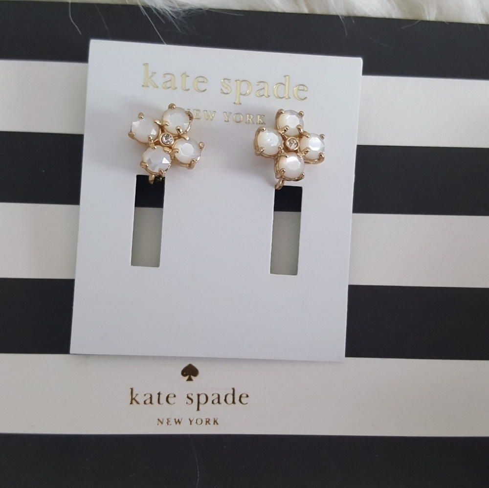 Kate Spade Mother-of-Pearl clip on Earrings - Picture 4 of 4